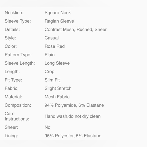 SHEIN Red Crop Top with Mesh - Picture 12 of 12